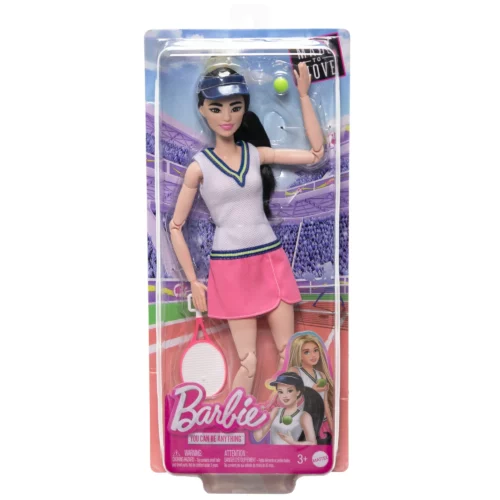 Mattel Made To Move Tennis Star Barbie Doll You Can Be Anything For Kids | 3+ Years