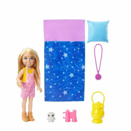 Mattel-Barbie Chelsea Camping Playset Doll With Accessories For Kids | 3+ Years