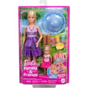 Mattel Barbie Family and Friends Dolls Picnic-Themed Playset For Kids | 3+ Years.