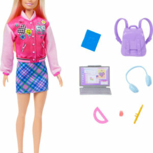 Mattel Barbie I Love School Doll Set With 6 Accessories