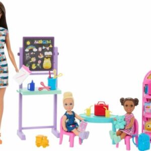 Mattel Barbie I Love School Dolls With Accessories Classroom Play Set-HRG85