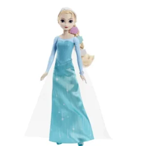 Mattel Disney Frozen Elsa Fashion Doll in Signature Blue Dress and 7 Accessories Inspired by Frozen Movies | Gifts for Kids.