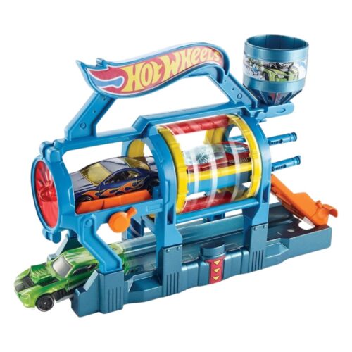 Mattel Hot Wheels Turbo Jet Car Wash Track Play Set For Kids | Include 1 Car Toy | 4+ Years.