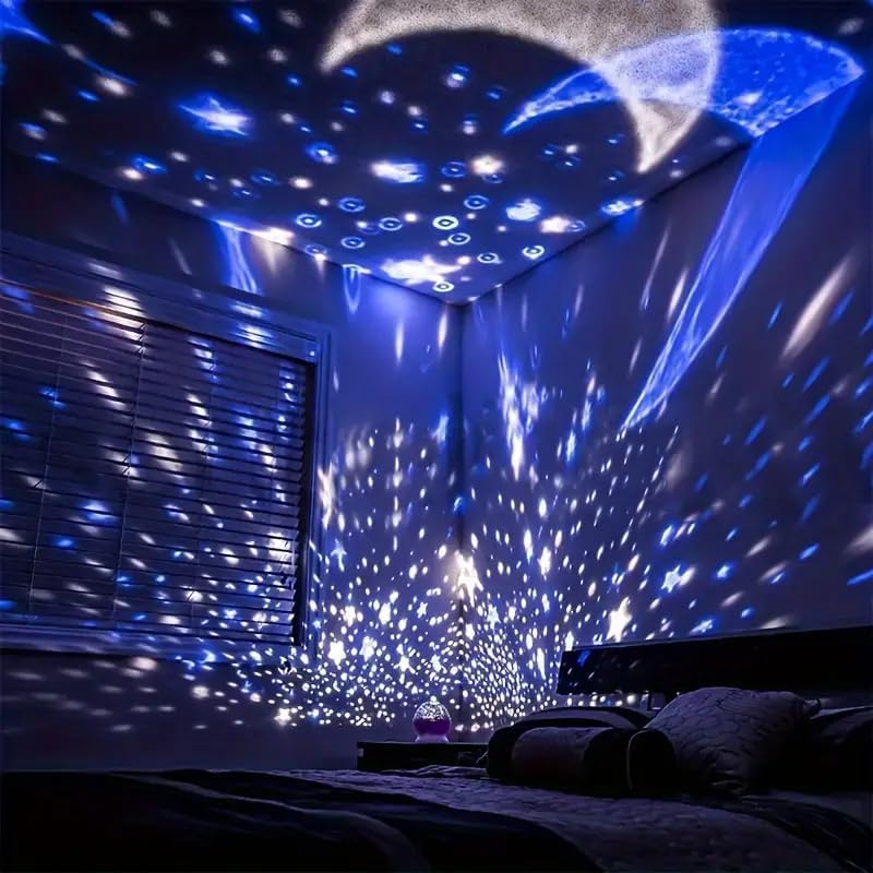 Star Master Projector Night Light – Romantic LED Galaxy Lamp with USB Power, Colorful Rotating Sky Projection for Bedroom, Kids & Home Décor - Image 6