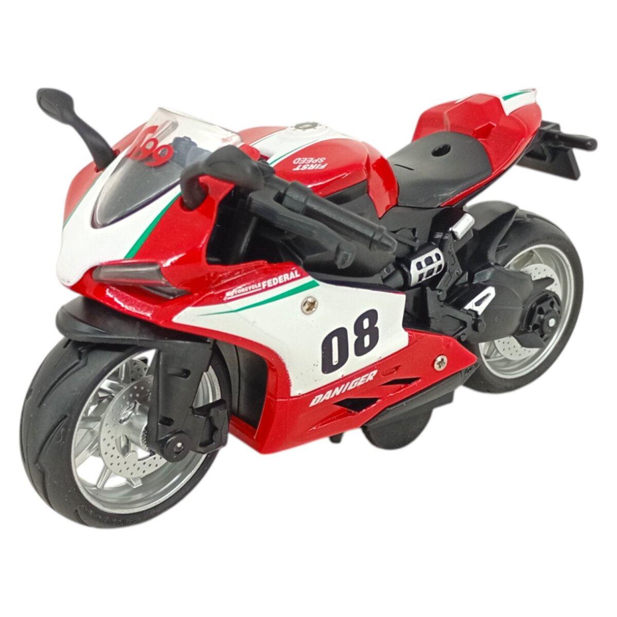 1:18 Scale Die Cast Alloy Model Motorcycle With Lights And Music – Fun Toy for Kids 3+ Years