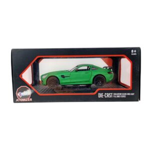 1:24 Scale Die-Cast Metal Sports Car Model Toy – Ultimate Simulation Sound And Light Pull Back For Kids 6+