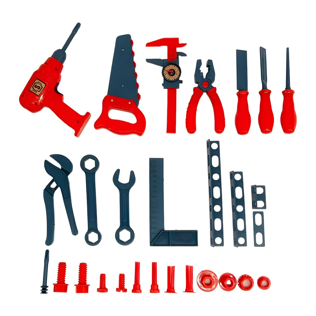 Tool kit with Box Set Toys | 29-Piece Tool Set | Fun and Safe Toy for Kids | 3+Year