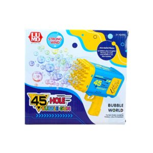 45 Hole Bubble Gun | Amazing High Output Bubble Blower Toy for Kids 3+ Years | Fun Outdoor Bubble Maker for Endless Playtime
