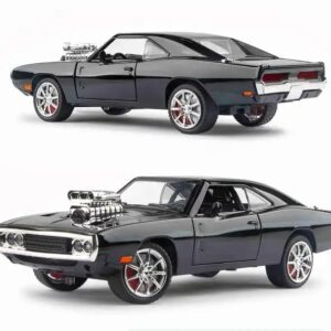 1:24 Scale Vintage Model Die-Cast Model Car | Metal Pull-Back Toy Car with Sound and Light | 2 Opening Doors | Collectible Toy for Kids | 3+ Years