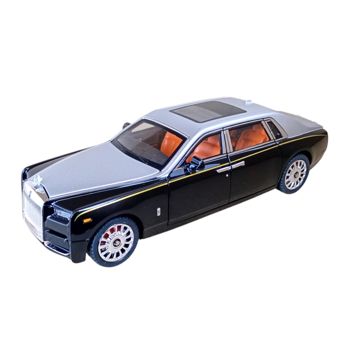 1:18 Scale Die-Cast Model Exclusive Alloy Metal Pull Back Luxury Car with Openable Doors, Lights, and Music | Realistic Premium Toy Vehicle for Kids and Collectors | 6+ Years