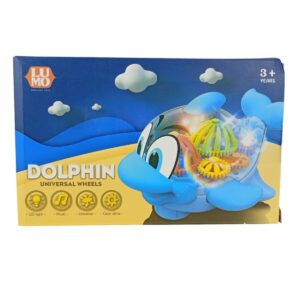 Dolphin Universal Wheels With LED Light , Music And Gear Drive For Kids | 3+Years