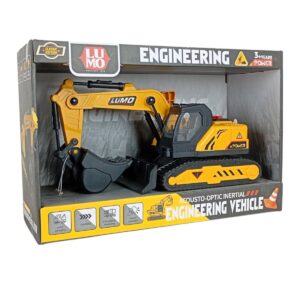 Classic Edition Super Strong Engineering Acousto-Optic Friction Vehicle | Realistic Construction Toy Truck with Sound and Light Effects | Durable Simulation Model for Kids | 3+ Years