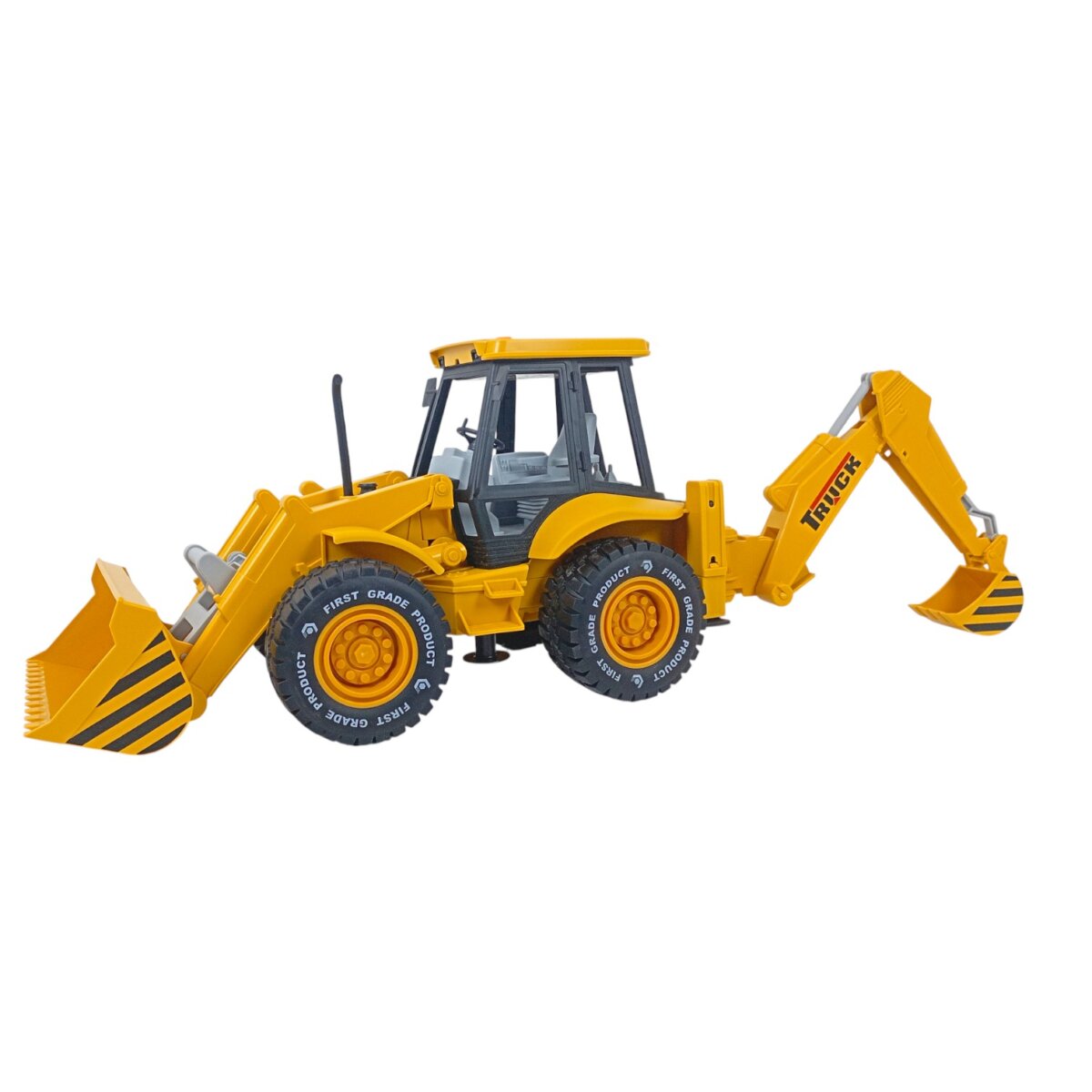 Excavator Toy Construction Vehicle – Ultimate Friction Powered Bulldozer with Moveable Parts, Sound And Lights for Kids 3+