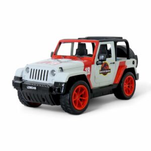Friction Powered Off Road Dinosaur Hunter Toy Car – Amazing Toy With Lights, Music And Opening Doors For Kids