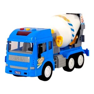 Friction Toy Engineering Construction Cement Mixer Truck With Light And Sound for Kids | Ultimate Educational Vehicle Toy for 3+ Year Old’s