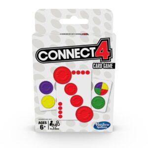 Hasbro Connect 4 Card Game | 2-4 Player Strategy Game For Kids | 6+ Years.