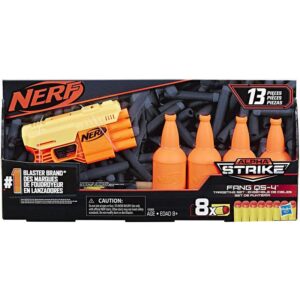 Hasbro NERF Alpha Strike Fang QS-4 Targeting Set | 8 Soft Foam Bullet Gun Toy | 8+ Years.