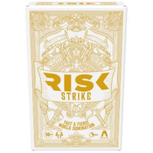 Hasbro Risk Strike Cards and Dice Strategy Game for Teens and Adult | 10+ Years.