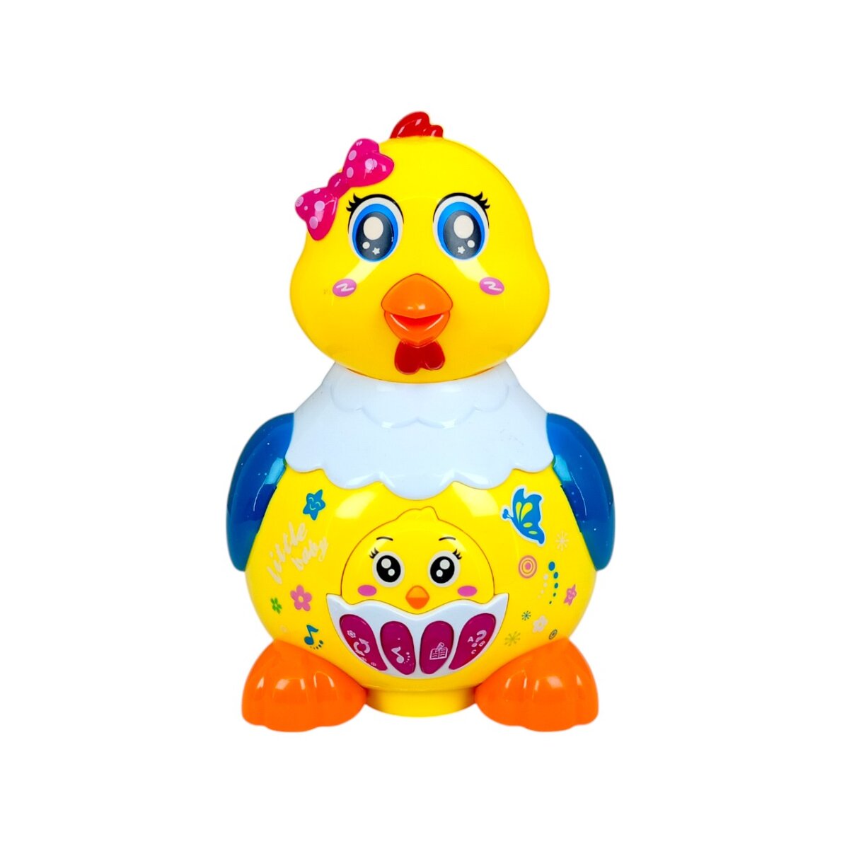Funny Hen Musical Toy – Fun Bump and Go Action with Music, Animal Cognition And Instrument Recognition for Kids 3+ Years