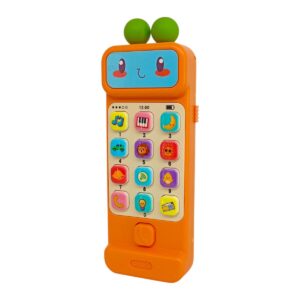 Pretend and Play Lovely Caterpillar Telephone With Lights and Sound For Kids | Fun Interactive Soft Rubber Toy for 3+ Years Imaginative Play