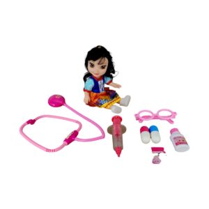Pretty Princess Pretend and Play Doctor Set – Fun Educational Medical Role Play Kit with Costume And Accessories for Girls, Learning Toy, 3+ Years