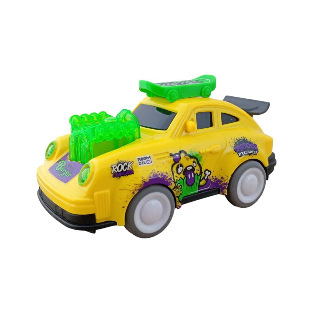 Friction Cartoon Dancing Car with Up And Down Activity Engine, Dance Walk And Music for Kids | Fun Interactive Toy for 3+ Years