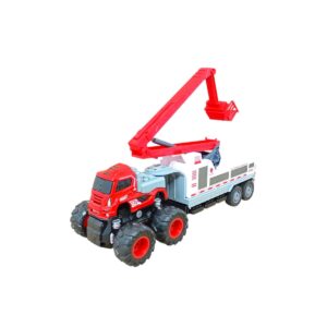 LUMO Friction Power Die-Cast Truck | Ultimate 1:43 Scale Fire Fighting Engineering Toy for Kids 3+