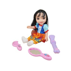 LUMO Pretty Princess Dolls with Big Head, Eyes and Accessories for Kids 3+ Years – Fun Stylish Fashion Doll Set for Creative Play
