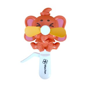 Luminoso Cartoon Elephant Shaped Mini Fans Quiet Firm And Portable – Fun And Amazing Handheld Cooling Toy for Kids Age 3+ Years