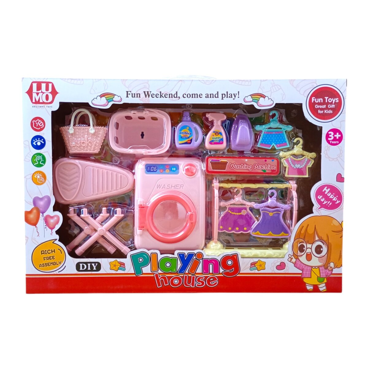 Luminoso Playing House Diy Fun Toys Great Gift For Kids – Amazing Creative DIY Play Set for Boys And Girls Age 3+ Years