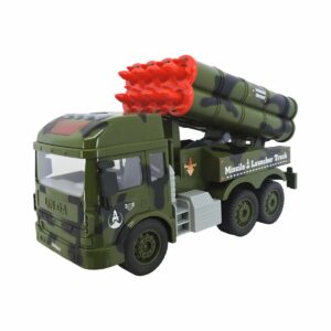 Lumo Friction Powered Military Missile Launcher Truck With Light And Sound | Ultimate Fun For Kids Aged 3+