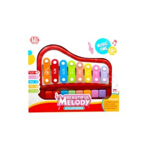 Music Time Beautiful Melody XYLOPHONE Piano Toy for Kids | Fun Musical Learning Toy with 8 Color Scales, Sweet Sound And Safe Design for Toddlers 18+ Months