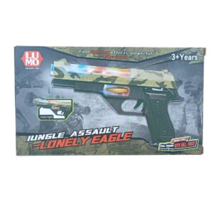 Open Fire Cool Firearm With Full Force Iungle Assault Lonely Eagle Powerful Vibration And Lighting Effects For Kids | 3+Years