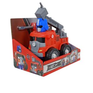 Power Warrior Mecha 2-in-1 Fire Engine and Transformer Toy | Fun DIY Building Set for Kids 3+