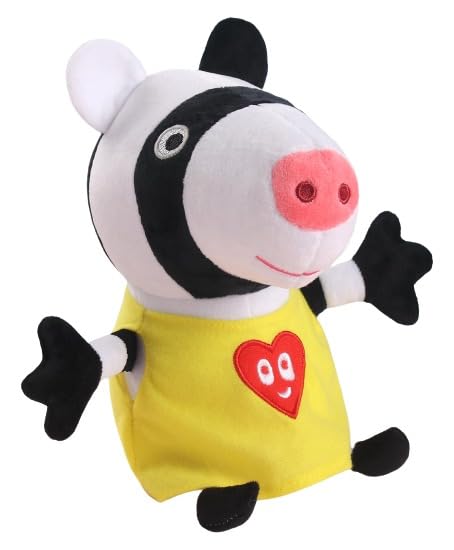 Hasbro Peppa Pig Zoe Zebra Plush 30cm – Adorable Soft Cuddly Stuffed Toy for Kids Playtime and Collecting Age 3+