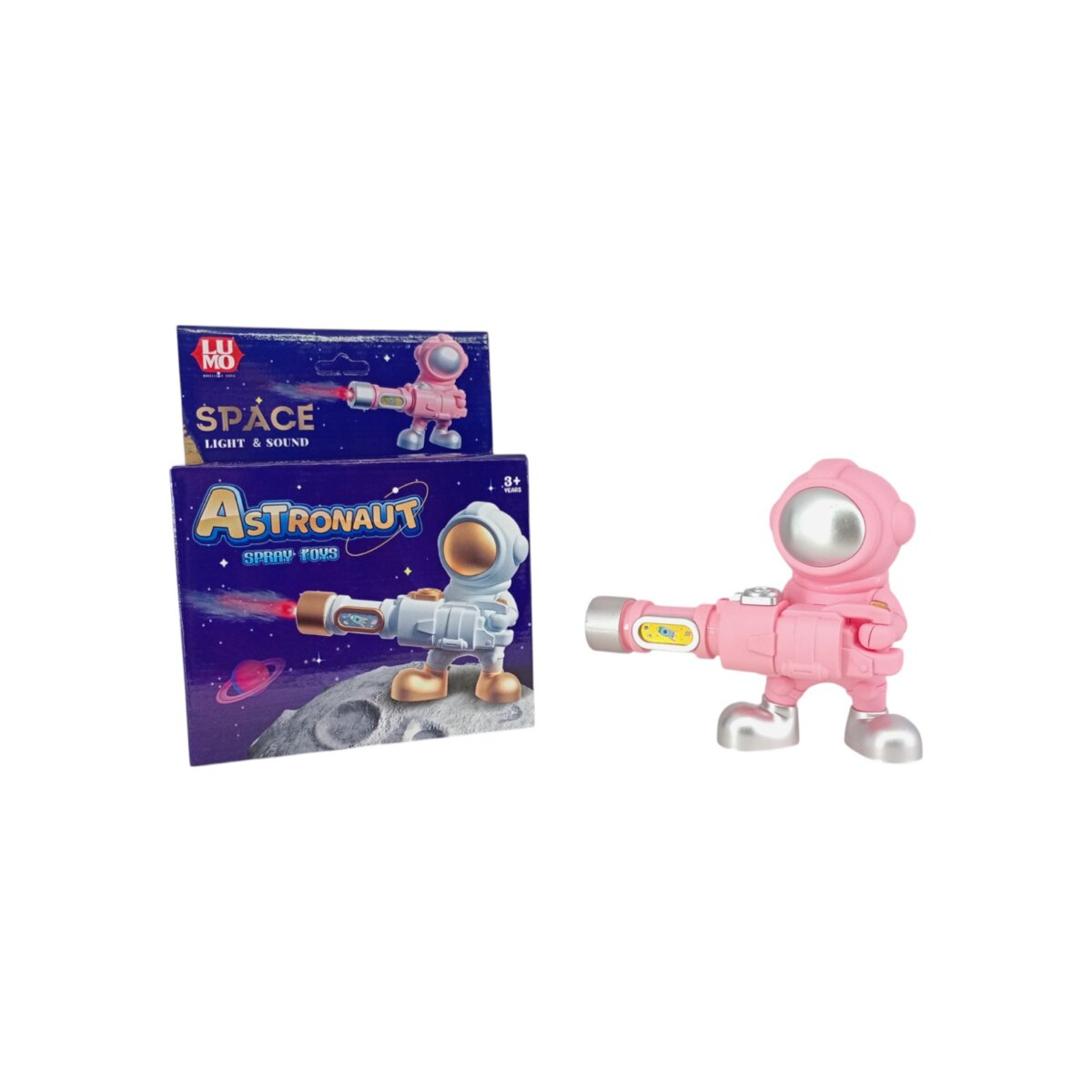 Space Astronaut Figure Spray Toys With Light and Sound Effect For Kids | 3+ Years.