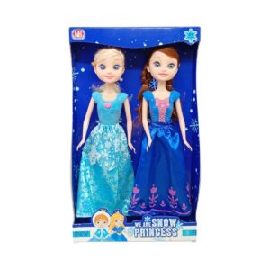 We Are Snow Princess Sisters Doll Set | Beautiful Frozen-Themed Dolls for Kids | Stylish Fashion Dolls with Accessories | 3+ Years