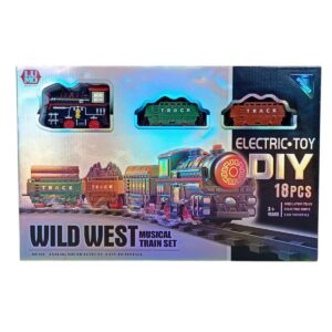 Luminoso Wild West Musical Train Set Electric -Toy Diy 18 Pcs For Kids | 3+Years
