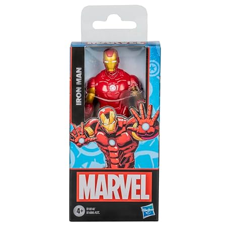 Marvel Mighty Hero Series Iron Man Action Figure – 9.5-Inch Poseable Superhero Toy for Kids Ages 4+ | Collectible Marvel Avengers Figure